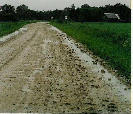 Landstraße von Kose nach Kohila - Höchstgeschwindigkeit 70km/h