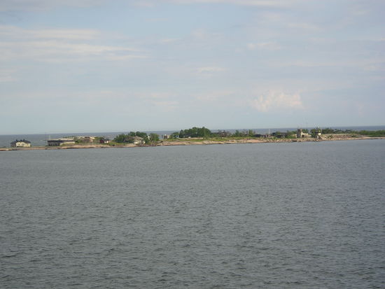 Während der Einfahrt in den Hafen von Helsinki