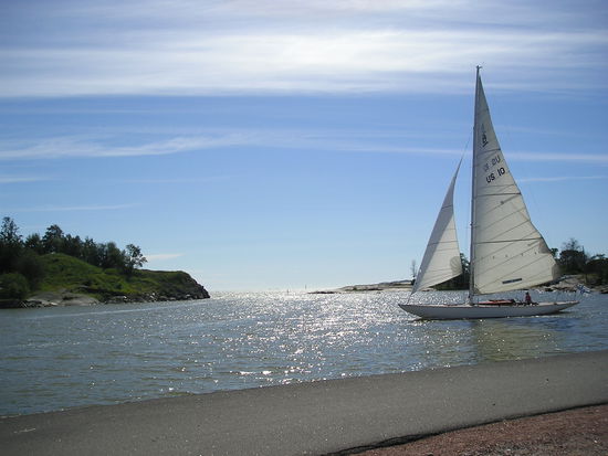 An der Uferpromenade von Helsinki