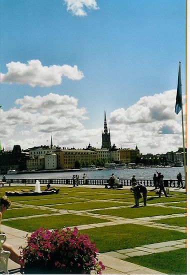 Blick vom Stadshuset auf Gamla Stan