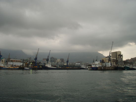 Die Waterfront vom Meer aus