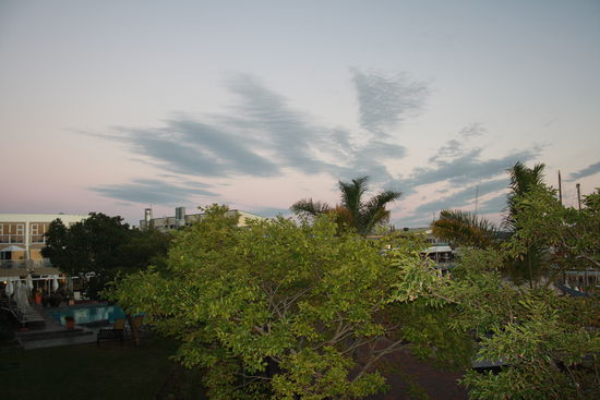 Blick aus dem Hotelfenster Richtung Waterfront
