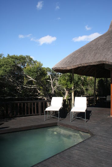 Unsere Terrasse und unser eigener kleiner Plunge Pool 