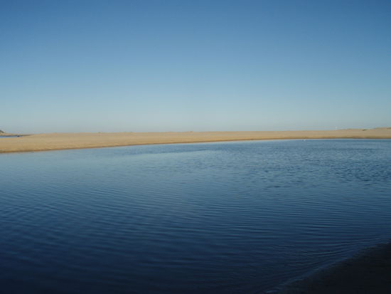 Kariega River bei Flut - unser Badeplatz steht unter Wasser...