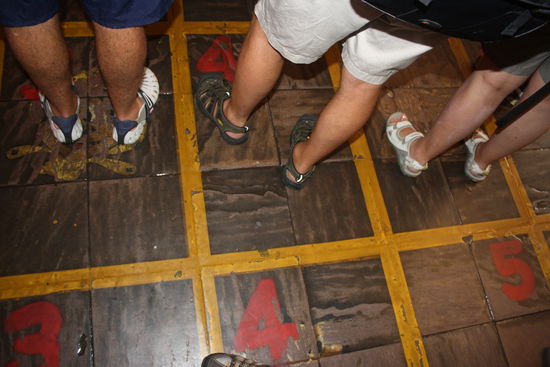 Nummerierung an der Gondel zum Mount Mat Chincang