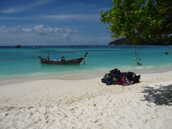 "Gepäckaufbewahrung" am Strand