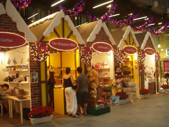 Weihnachtsmarkt in Singapur