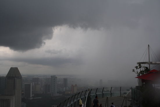 Der Regen kommt näher...