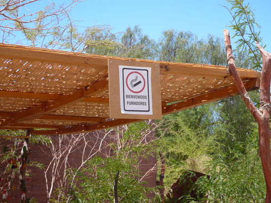 Raucherzone und das draussen, hihihi