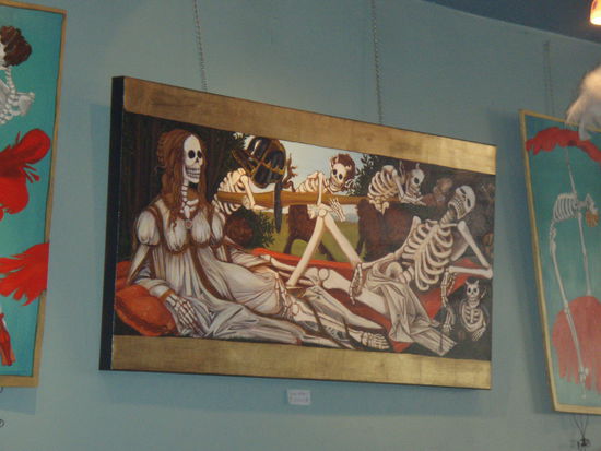 Das Caffee ist gleichzeitig eine Kunstgallerie