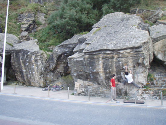 Bouldern in San Sebastian