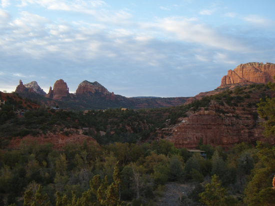 der Ausblick von den Kletterfelsen
