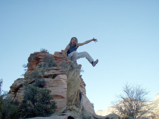 Freak out am Angels Landing