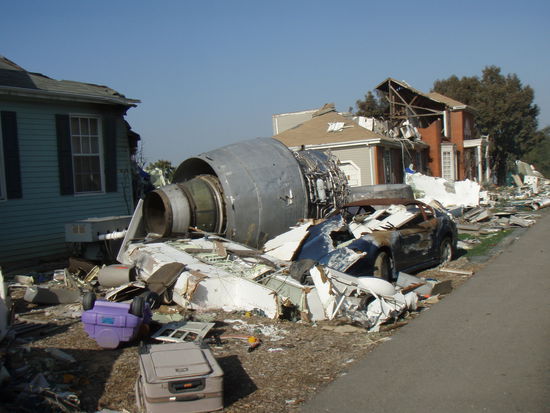 Eine Flugzeugturbiene faellt nicht alle Tage vom Himmel