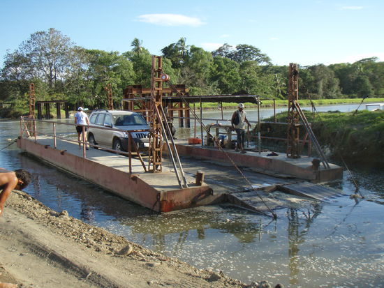 Das Floss auf die andere Seite