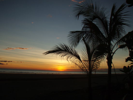Sonnenuntergang von Restaurant aus