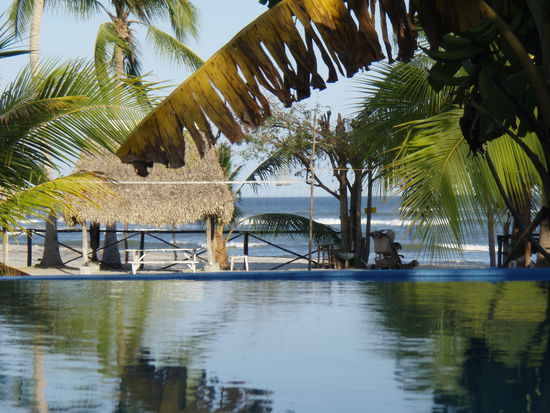 Aussicht vom Pool im Hostal Costazul
