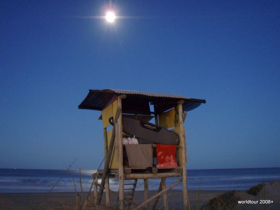 unser Nachtlager bei Vollmond