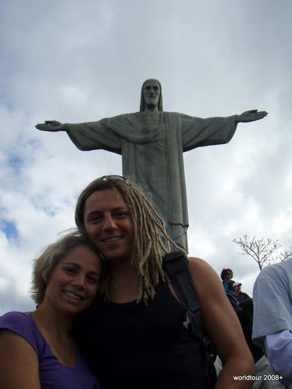Zusammen bei der Christo Statue