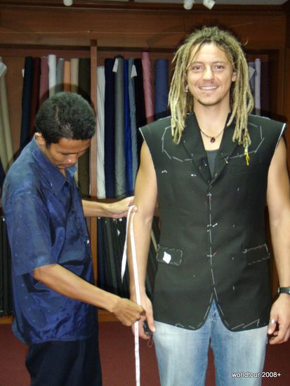 Mein neuer Anzug in Produktion