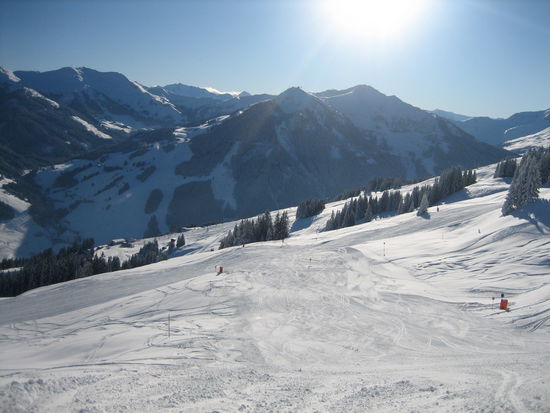 War schon recht viel los auf den Pisten.