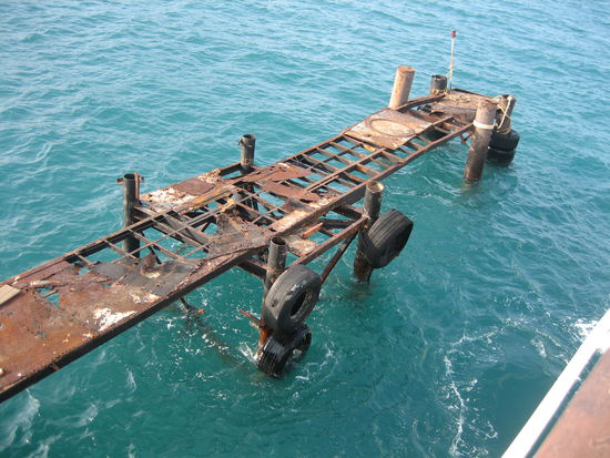 Anlegestelle. Alles save.