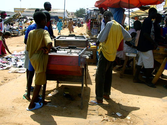 Tischfussball am Markt