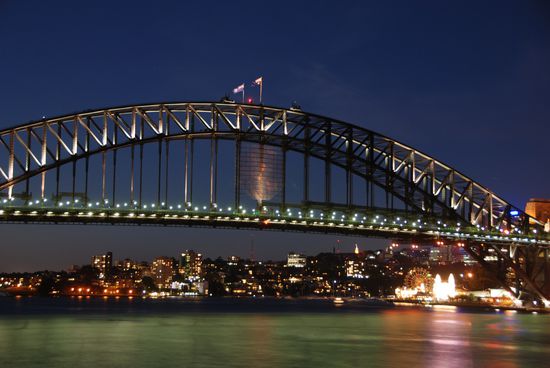 Harbour Bridge bei Nacht