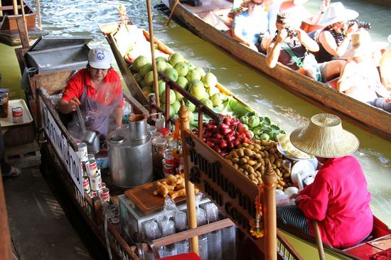 Floating Markets am Morgen