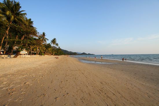 Das war der Strandabschnitt vor unserem Hotel.