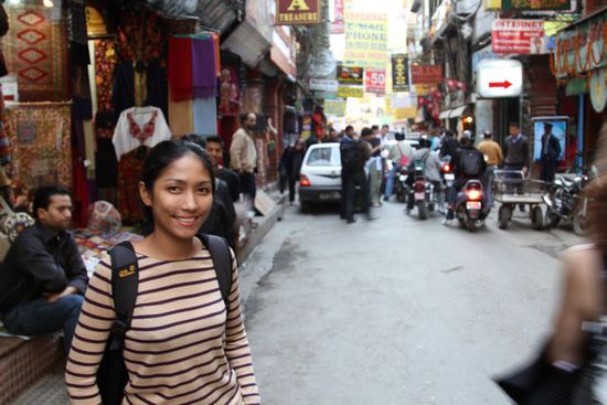 Ankunft in Thamel und direkt ins Getuemmel