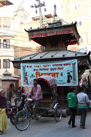 Ueberall gibt es Rikschafahrer, nicht nur in KTM sondern im ganzen Land