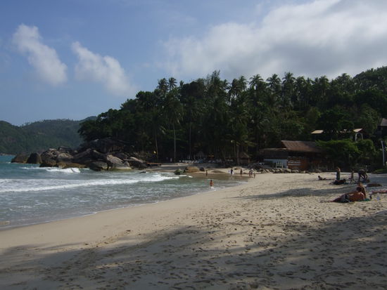 Dies war der Strand bei uns vor dem Hotel (Koh Phangan)
