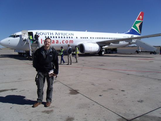 Unser Flugzeug von Johannesburg nach Windhoek