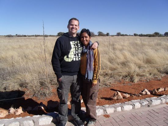 Gerade in der Kalahari Anib Desert Lodge angekommen