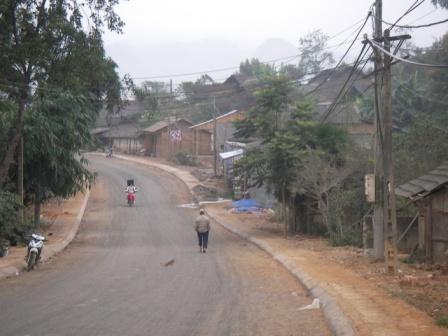 Ortseinfahrt Bac Ha