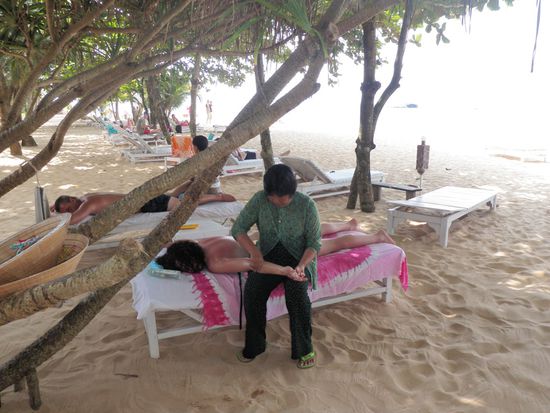 Massage am Strand