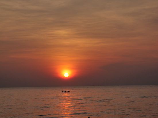 Einer der vielen schoenen Sonnenuntergaenge