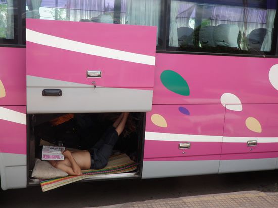 Jede nur noch so kleine Pause wird zum Schlaf genutzt