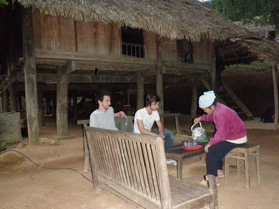 Unsere Gastgeberin am ersten Abend