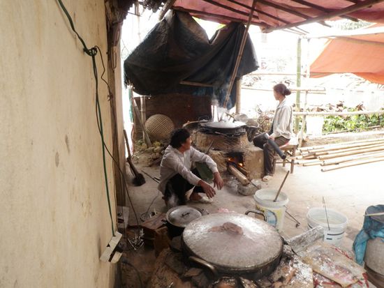 Reispapierherstellung