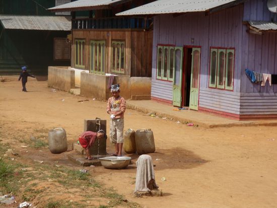 Heute ist es zum Haarewaschen