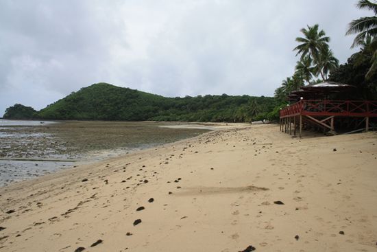 Unser Strand bei Ebbe
