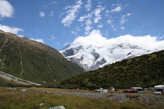 Am Fuss des Mount Cook