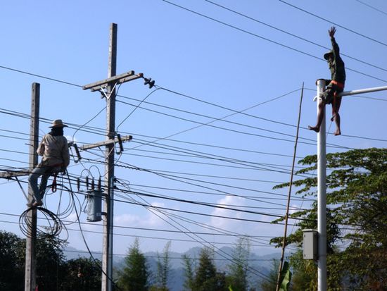 Stromprobleme in Luang Prabang