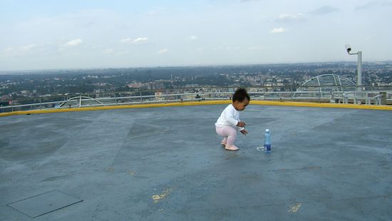 Eigentlich ein Heliport, heute mal ein Spielplatz