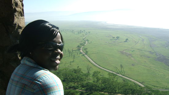 Pause auf dem Baboon-Cliff Aussichtspunkt