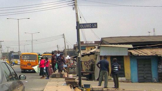 Ankunft in Lagos-Surulere