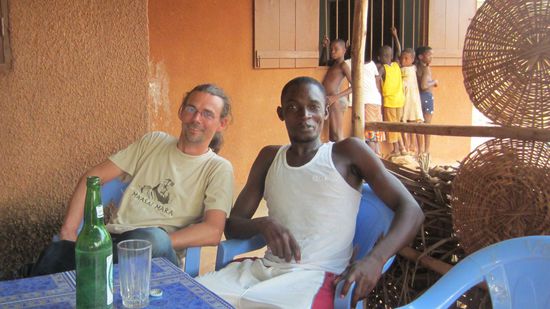 Beim Feierabendbier in Togoville