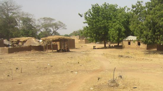 Traditionelle Dörfer in der Sahel